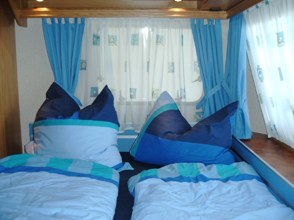 Wohnwagen, Schlafbereich - N&auml;hservice Aurach