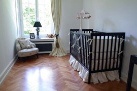 Edler Volant f&uuml;r Kinderwiege vom N&auml;hservice Aurach in Sugenheim