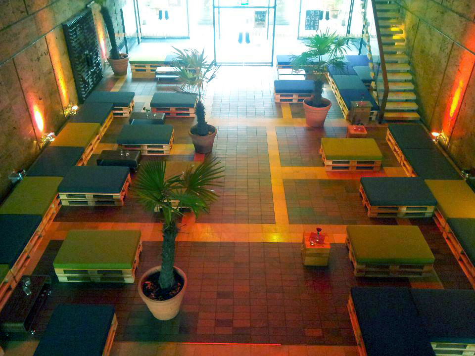 Sitzauflagen in der Lounge Kulturbetrieb Wilhelmspalais vom Nahservice Aurach in Sugenheim - www.naehservice-aurach.de