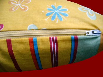 Rei&szlig;verschluss offen eingen&auml;ht, N&auml;hservice Aurach