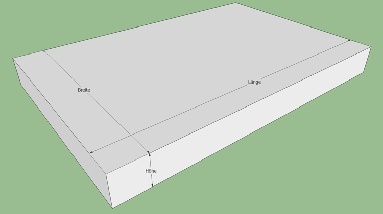 Erforderliche Ma&szlig;e f&uuml;r die Herstellung von quaderf&ouml;rmigen Polsterbez&uuml;gen durch den N&auml;hservice Aurach in Sugenheim - www.naehservice-aurach.de