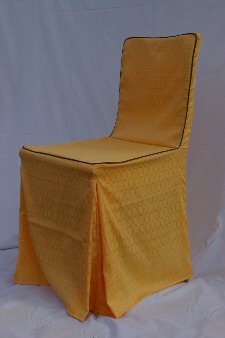 Stuhlhusse mit Keder und Kellerfalten - N&auml;hservice Aurach