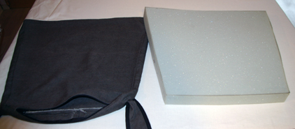 vorbereitete Sitzauflage zum beziehen vom N&auml;hservice Aurach in Sugenheim - www.naehservice-aurach.de