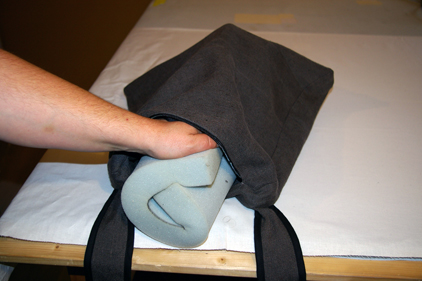 Komplettieren einer Stuhlauflage beim N&auml;hservice Aurach in Sugenheim - www.naehservice-aurach.de