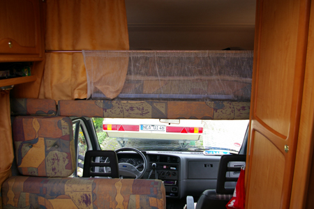 Wohnmobileinrichtung vor der &Uuml;berarbeitung durch den N&auml;hservice Aurach in Sugenheim - www.naehservice-aurach.de