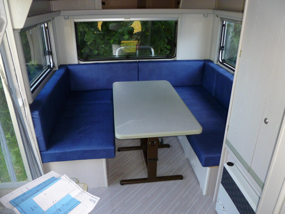 Wohnwagen-Rundsitzgruppe in blau vom N&auml;hservice Aurach in Sugenheim - www.naehservice-aurach.de